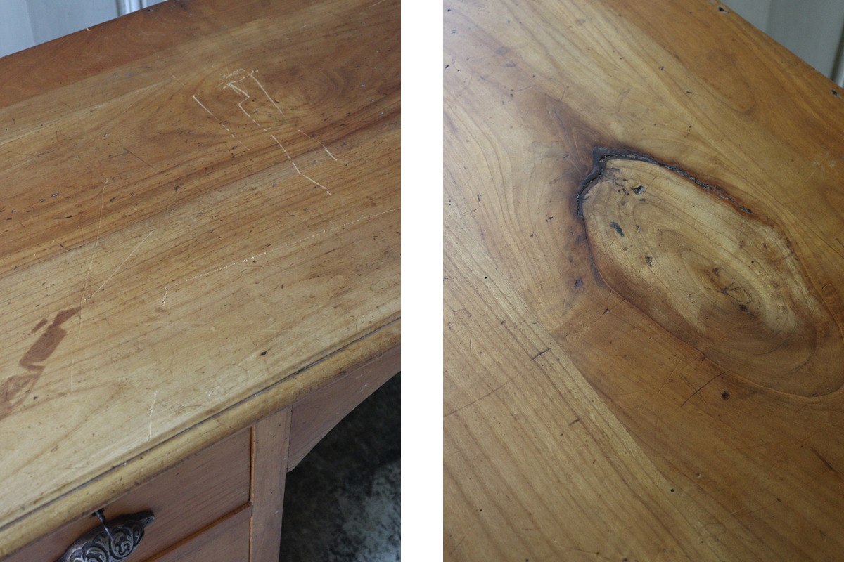 H124 フランスアンティーク 1900年初頭 書斎デスク